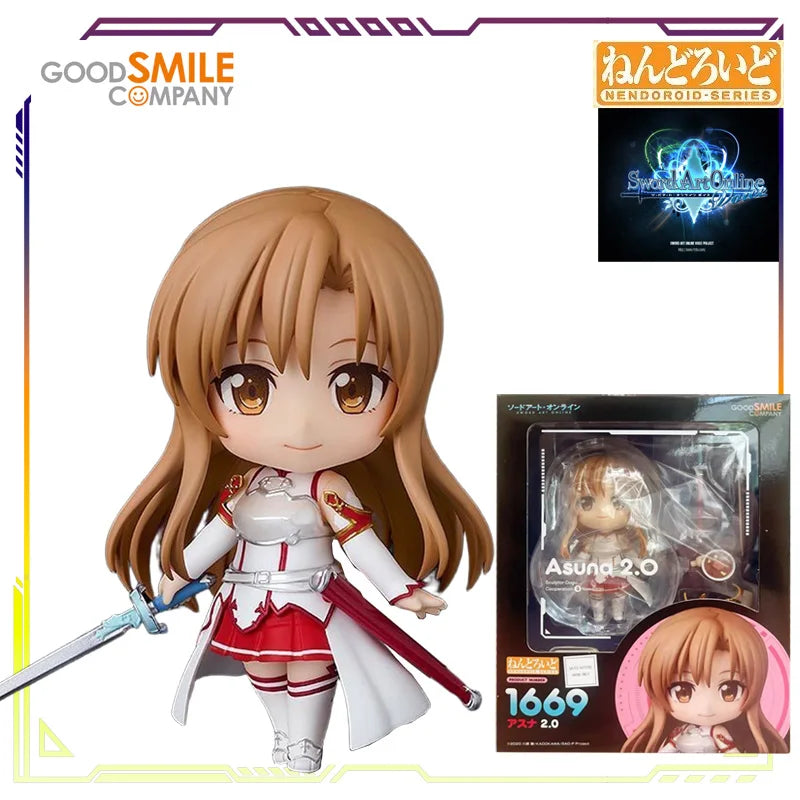 GSC Original Nendoroid Sword Art Online Series No.452 Asada Shino/Kirito PVC Articulated Collectible Action Figure Display Model