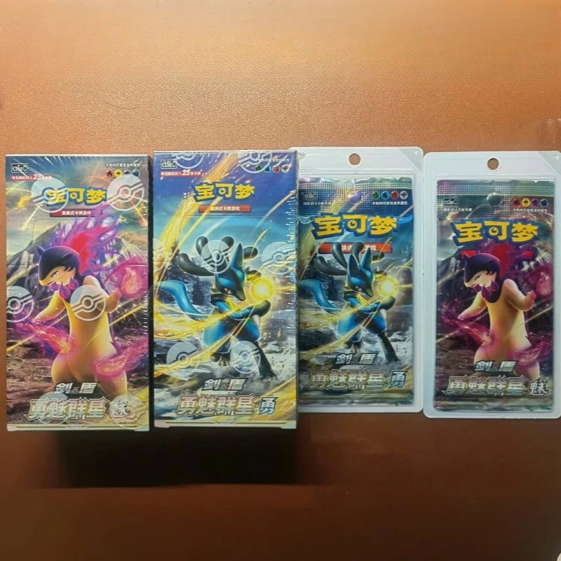 100%Original Genuine PokéM0n Trading Ptcg Card Chinese 7.0 Brave Charming Stars Pre-Group Booster Pack Construct Gift Child Gift
