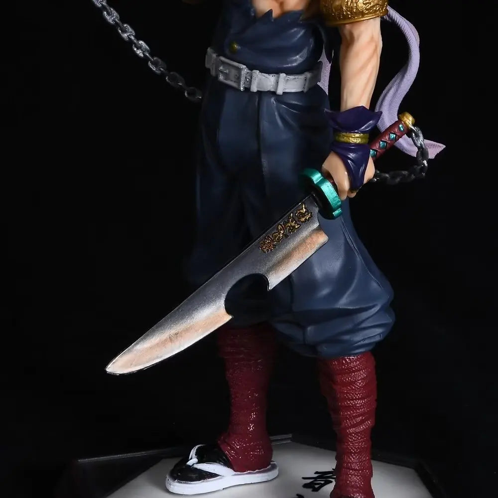 30CM Anime Demon Slayer Uzui Tengen Standing posture Action Figures PVC Model Desktop Decoration Toys Doll Gifts