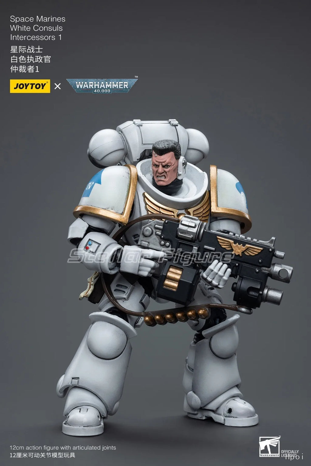 【SF】JOYTOY Warhammer 40K 1/19 Action Figure Space MarinesWhite ConsulsIntercessors 1 Model Toys Gifts Collection Ornaments