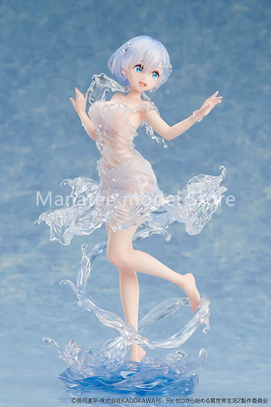 DesignCOCO Original 	Re:ZERO -Starting Life in Another World- Rem -Aqua Dress- 1/7 PVC Action Figure Anime Model Toys Doll Gift