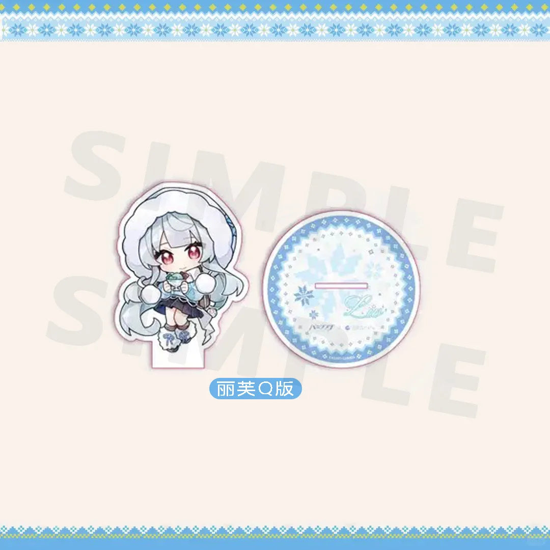 GRAY RAVEN：PUNISHING 6th Anniversary Link ORBcafe Acrylic Stand Luna Figure Standing Plate Liv Figur Winter Acrylic Statue Toy