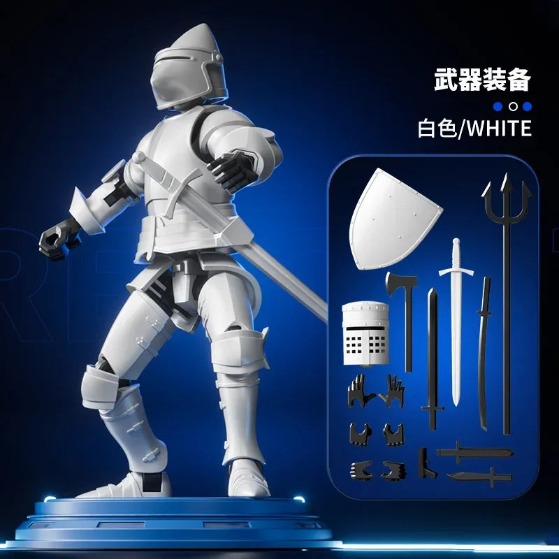 New knight Titan 13 Action Figures T13 Figure 3D Printed Multi-Jointed Movable Lucky 13 Action Figure toys for kids gifts
