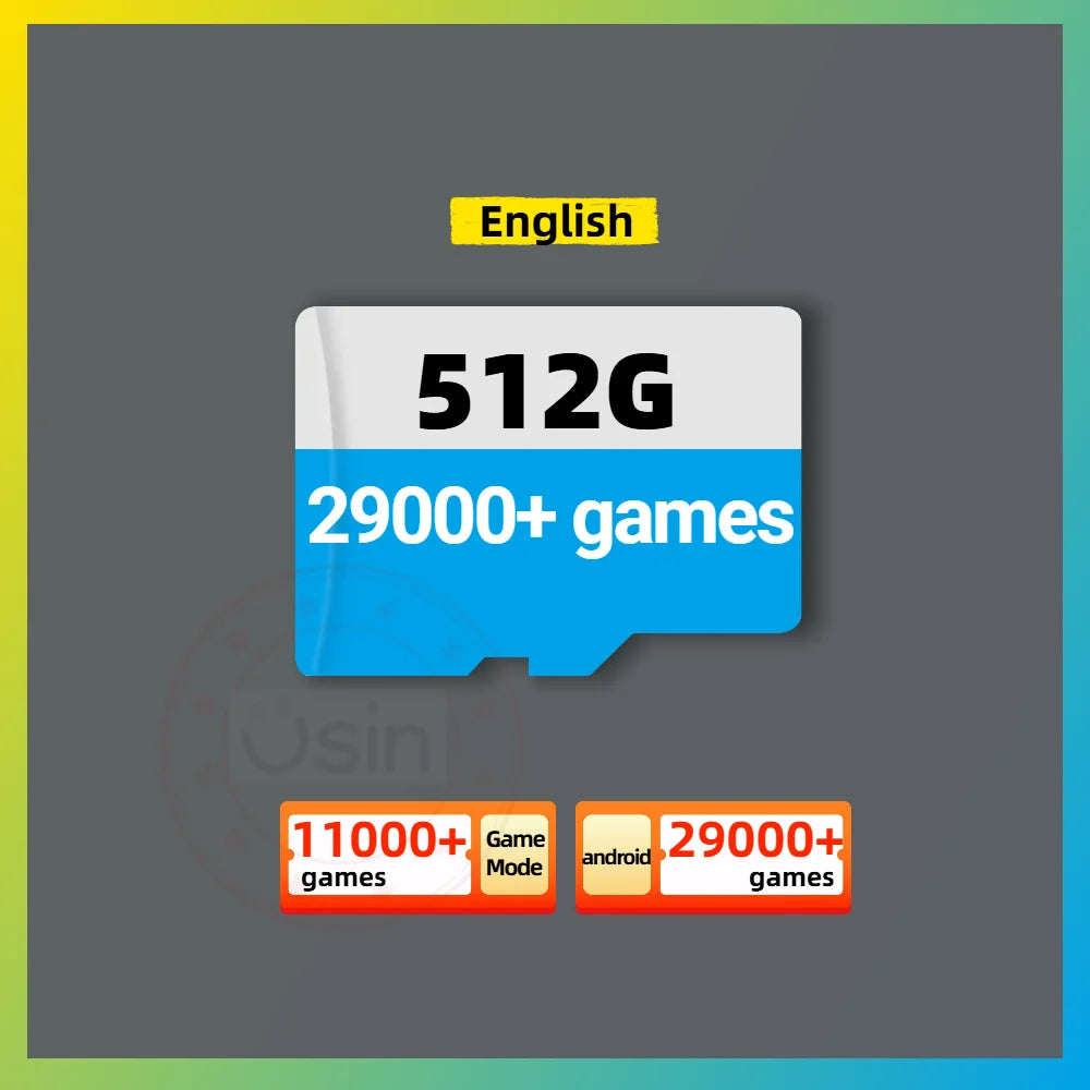 Game SD Card For Anbernic RG477M RG 477M Gaming Console Memory TF Retro Games Portable Handheld Gaming Plug&play 1TB 512G 256G
