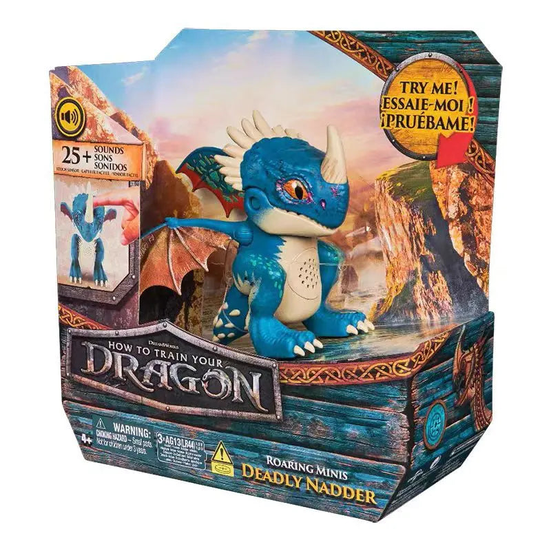 Toothless Deadly Nadder HTTYD Mini Chibi Articulated Action Figures Sound-Activated Interactive Toy Collectible Gift