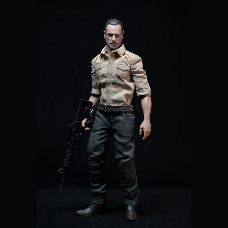Kraken Studio 1/12 Scale Collectible Figure Terrifying Zombie Police Killer Rick Full Set 6Inch Men Soldier Action Figure Model