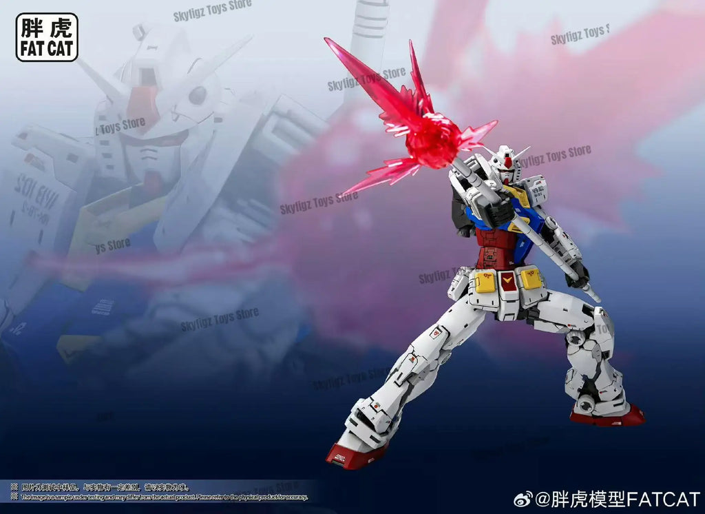 In Stock FAT CAT Model Rg 1/100 Model Rx-78-2 Ver 2.0 Assembly Model Kit Movable Joints Collectible Robot Kits Models Gifts Toys