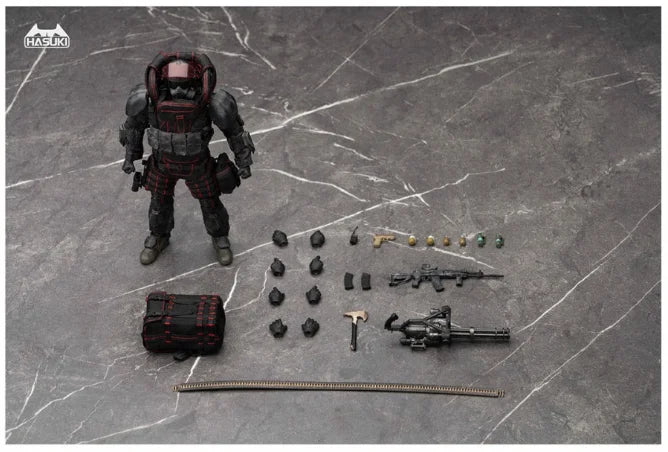 【In Stock】Original HASUKI SALVO Series SA-02 Black Ops Limited Edition 1/12 Action Figure Toy Model Collection