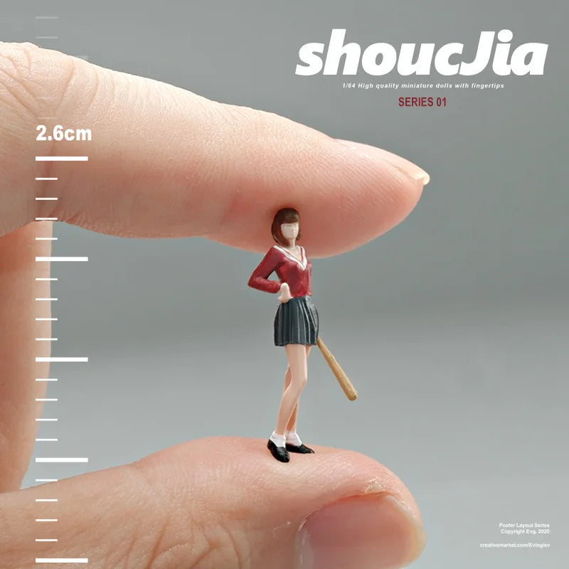 Resin Diorama 1:64 Scale Mini Figures Miniatura  Garage Scenes Minifigures Model Kit DIY Craft Toys Anime Figure Collectible