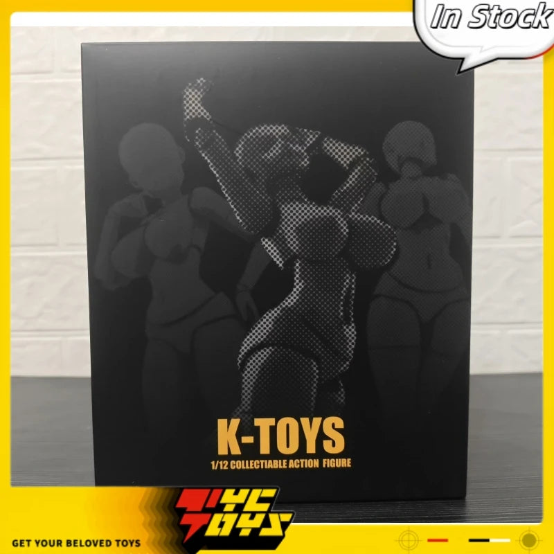TYCTOYS Original K-TOYS KT02 1/12 Manga Style Full voluptuous Female Body 6'' Super Flexible Girl Joint Action Figure Model Toys