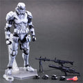 28cm PA modified Star Wars Black Knight White Soldier Darth Maul super movable figurine anime model collection ornament gift
