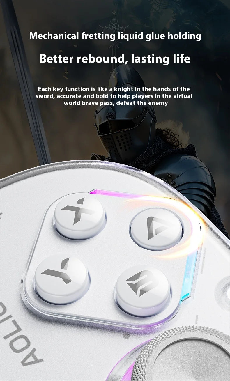 Aolion J20 Wireless Knight Gamepad für links und rechts, RGB-Bewegungssensor, Hall-Joystick für Nintendo Switch 1/2, Controller-Zubehör 