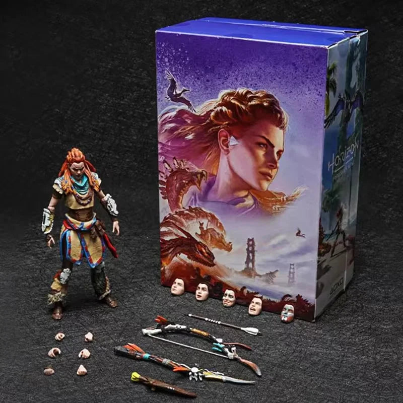 Original God Of War 5 Model Aloy Varl Atreus Anime Action Figure Toys Game Figuras Peripheral Collection Desktop Ornaments Gifts
