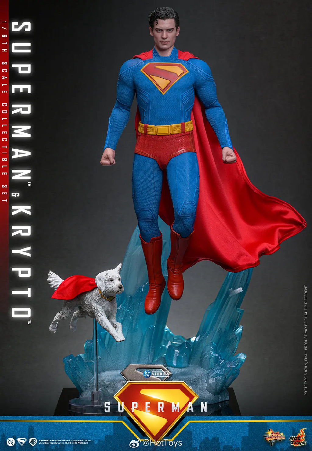 In Stock HotToys MMS812 Superman Krypto 1/6 Soldier Figure Animation Action Figure Toy Gift Model Collection