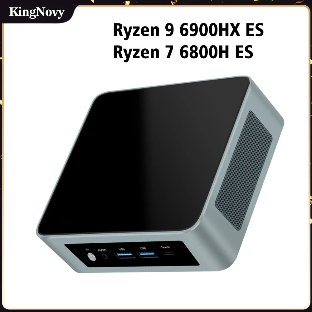 AMD Mini-PC Gamer Ryzen 9 6900HX Ryzen 7 6800H ES 2xDDR5 2xLAN 2,5G NVMe USB4 WiFi6E Windows 11 Pro Desktop-Mini-Gaming-Computer