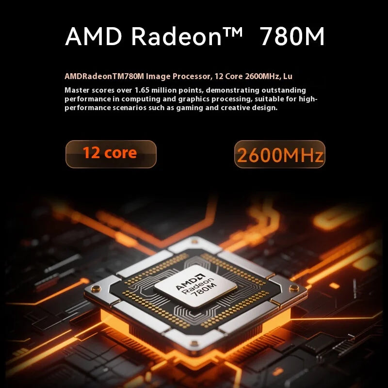 GMK K12 Mini Host AMD Ryzen 7 H 255 8-Core 16 Thread Omnipotent 65W High Performance Silent Desktop Computer Mini Host Custom