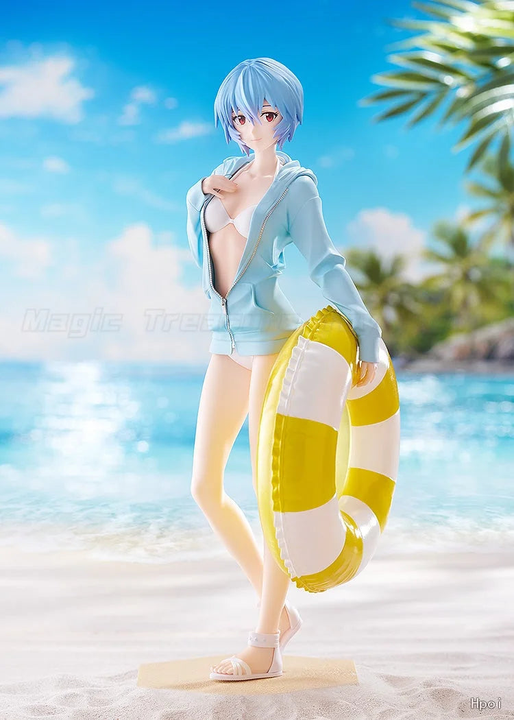 【In stock】Original GSC BEACH QUEENS PUP  S -EVA REI AYANAMI Figure Toys Gifts