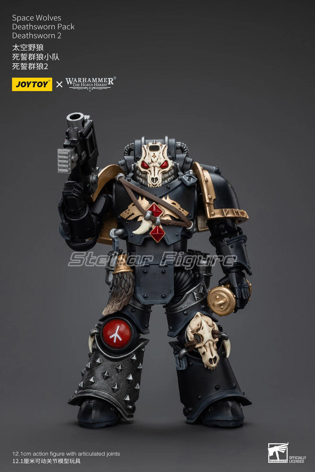 【SF】JOYTOY Warhammer 40K 1/18 Action Figure Space Wolves Deathsworn Pack Deathsworn 2 Anime Model Toys Gifts