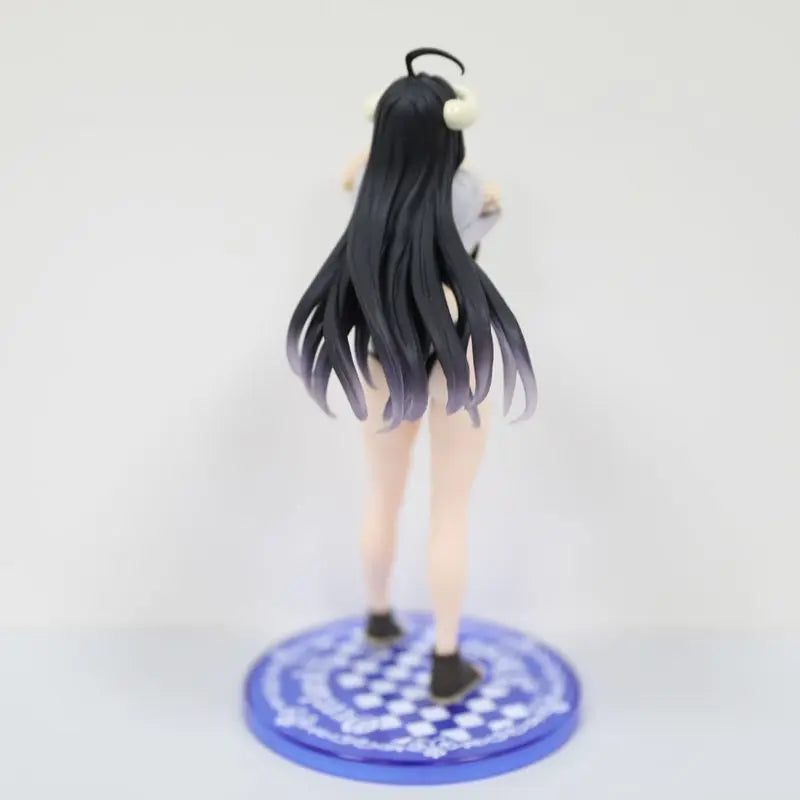 20cm Overlord Albedo In Swimsuit Undress Anime Girl Figure Model Gk Statue Boys Collection Desktop Decoration Ornament Toy Gifts