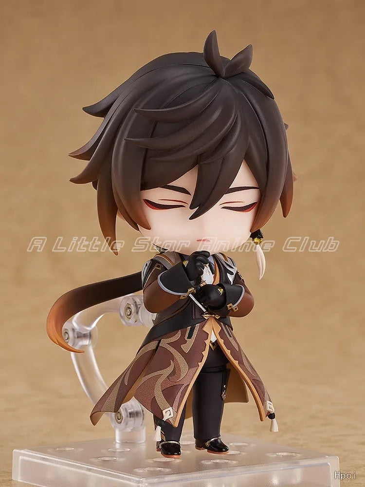 In Stock GSC Original Nendoron 2582 Genshin Impact Zhongli Model Collection Ornaments Toys Gifts