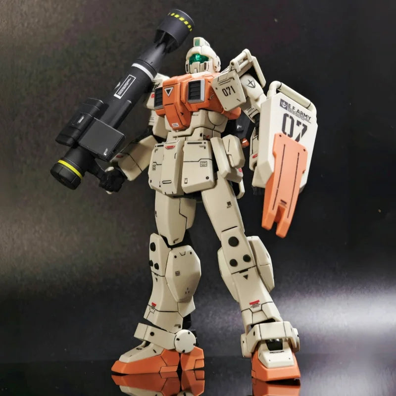 HG 1/144 KK Model RGM-79G GM Ground Type Robot Assembly Model Kit Action Figure Collectible Plastic Model Toys Gifts for Fans