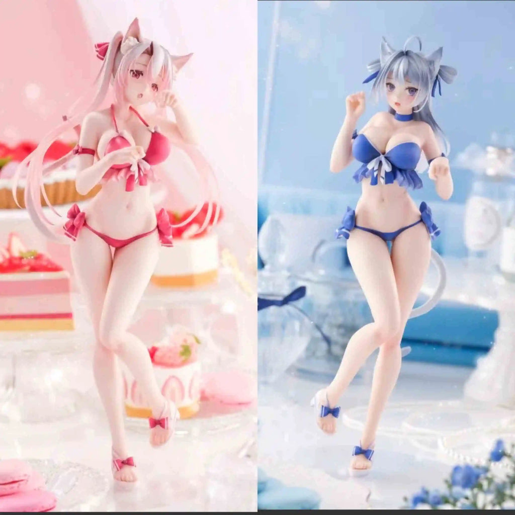 Bearpanda Bunny Girl Asanagi Rin Xiya 3D Crystal Eye Temperature Paint Kawaii Garage Kit Creative Scene Models Classic Anime Toy