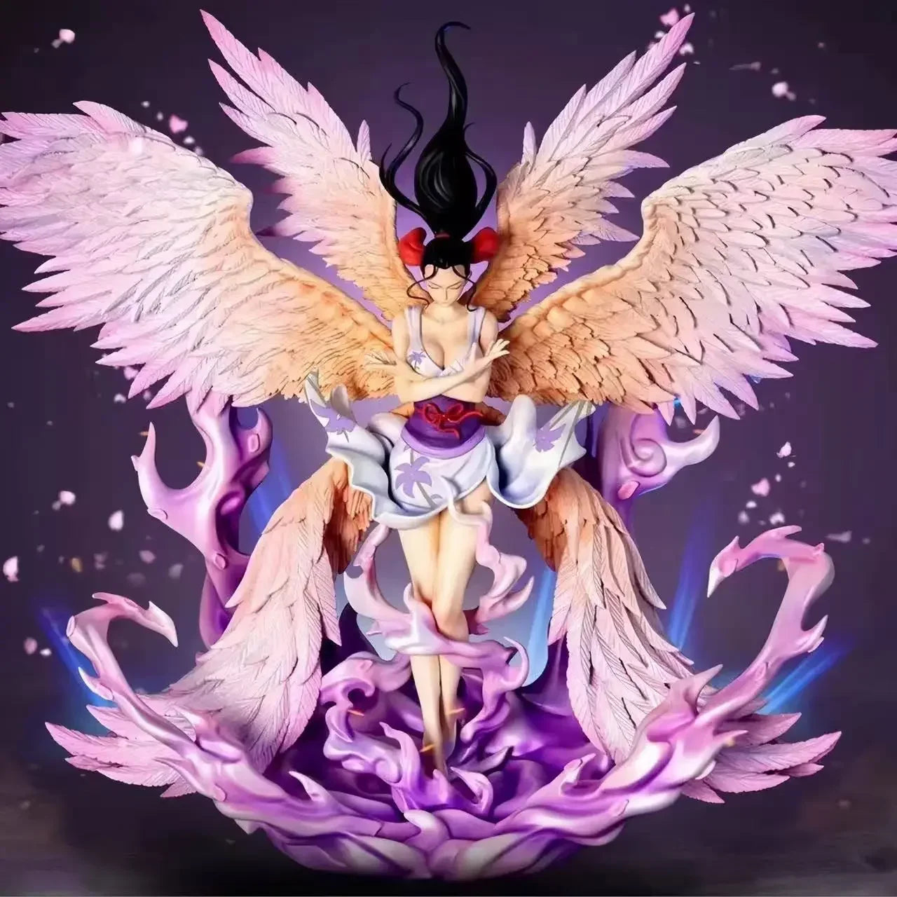 JT Statue One Piece Nico Robin Figure 33cm Jt Toys Nico Robin Figure 6 Wing 2 Heads Version Robin Model Ornament Collect GiftToy