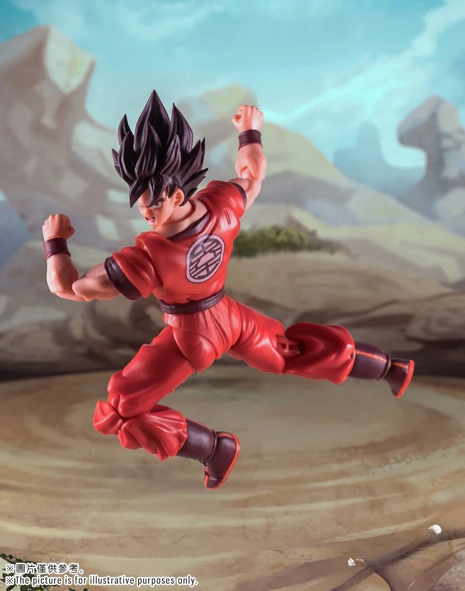 Demoniacal Fit Dragon Ball Z SHF Son Goku Kaio Ken Scarlet Martial Artist 16000 Power Level Action Figure Collectible Model Gift