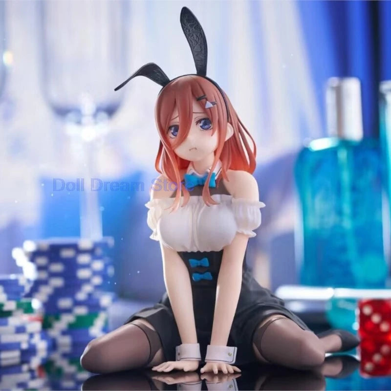 2026 New100% genuine Japanese original anime figure Nakano Ichika/Nakano Miku/Nakano Yotsuba bunny ver sitting action figure