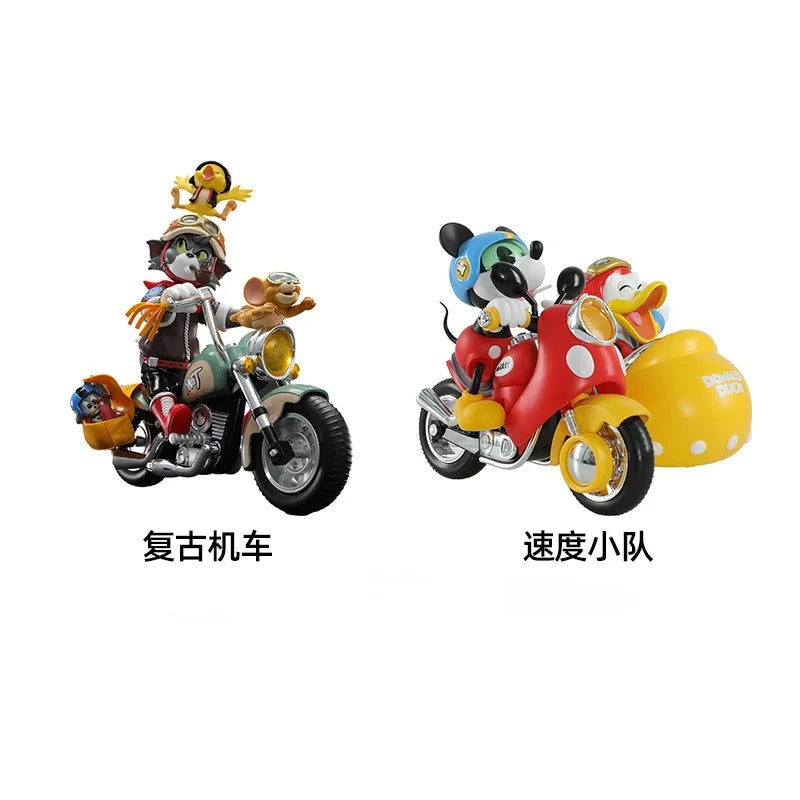 52TOYS 1/12 Classic Short Animated Series TOM JERRY Cat Mouse Retro Motorcycle 6in 18CM Full Set Figures Model