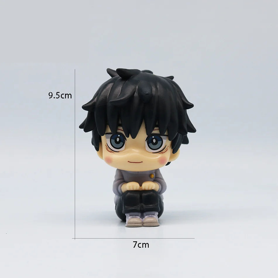New 5Pcs/set Jujutsu Kaisen Cute Yuji Itadori Gojo Satoru Q Ver. PVC Action Figures Anime Figure Model Toys Collection Doll Gift