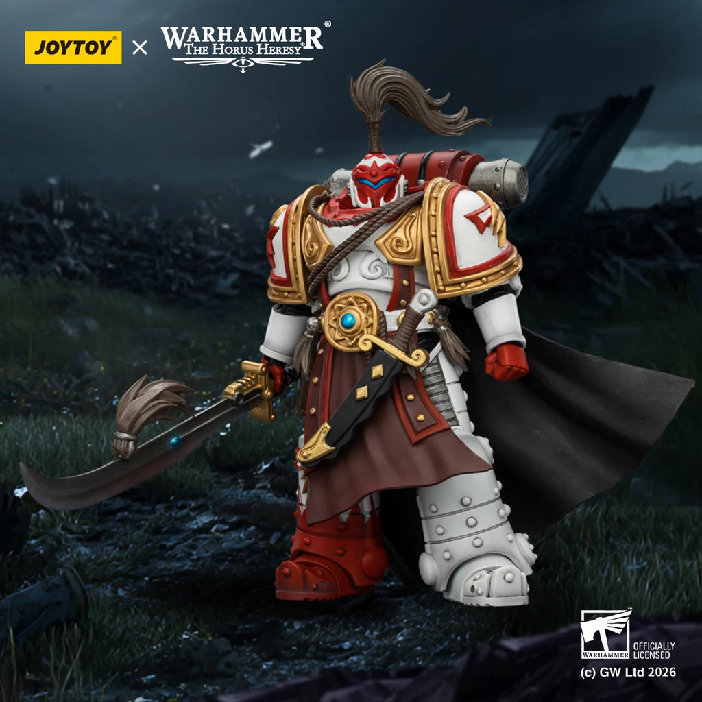 【Pre-sale】JOYTOY Warhammer 40K White Scars Hibou Khan, Seeker of Atonement 1/18 Action Figure Model Toy