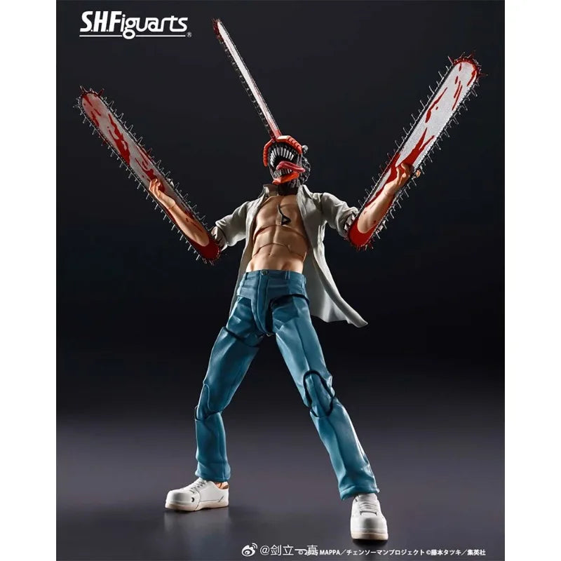 Bandai Genuine SHF Chainsaw Man -The Movie Reze Arc- Anime Action Figure Collectible Model Toys Ornament Gift Children Christmas