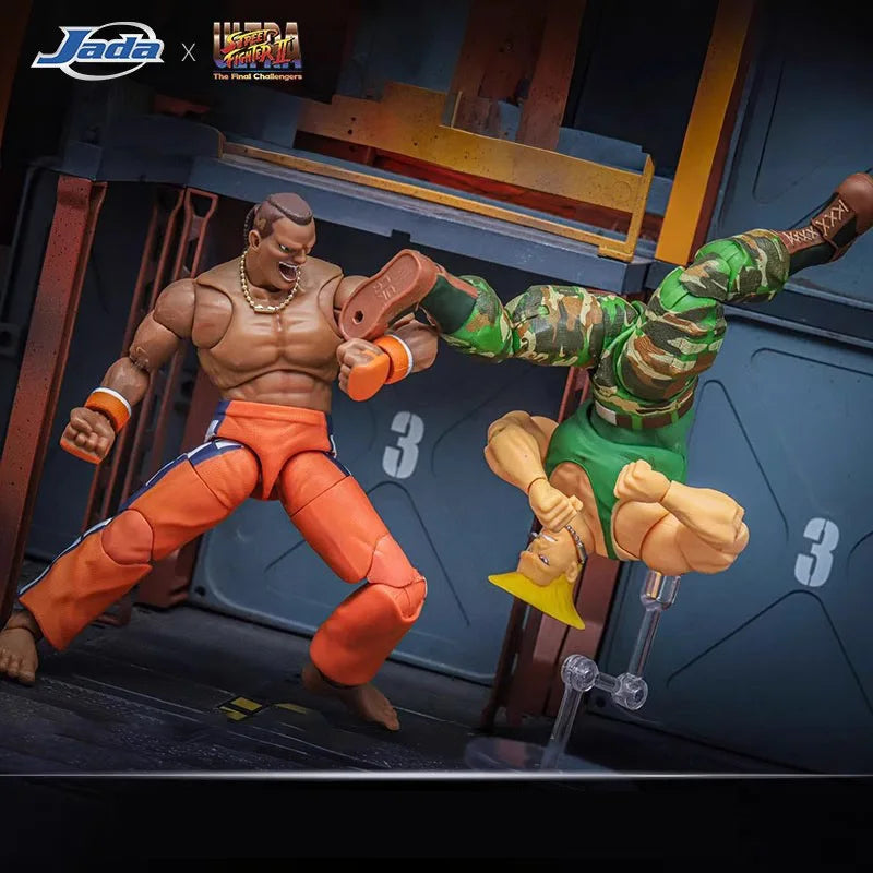Jada Street Fighter 6 Cammy White Guile Dee Jay Model   Toy Anime Figure Action Figure Street Fighter Model Gift Collect Doll