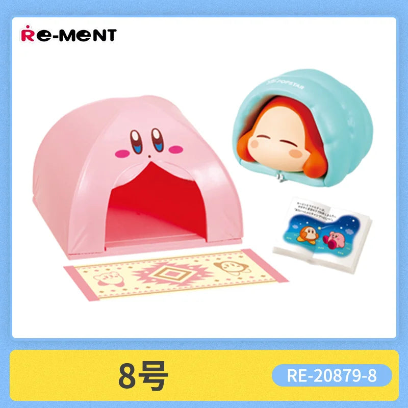New Re-Ment Kirby Miniature Scene of Starry Sky Camping Anime Action Figure Model Toys Gift for Birthday
