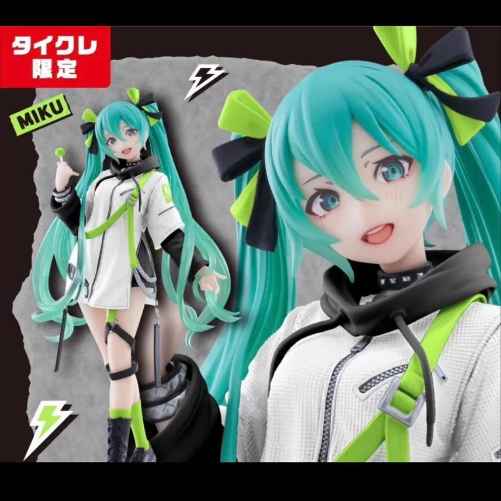 Оригинална Taito модна фигурка Vocaloid Hatsune Miku аниме фигурка Punk Future колекция декорация на плот модел играчки коледни подаръци