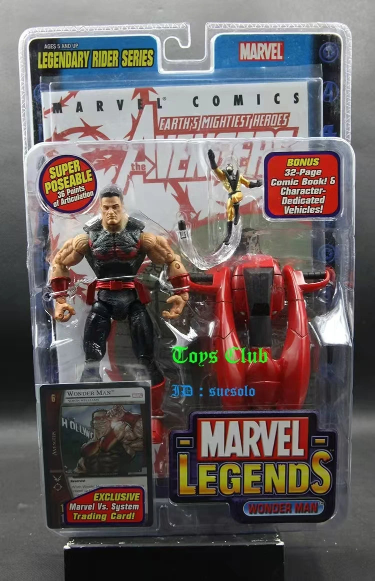 Original MARVE Legends LEGENDARY RIDER SERES WONDER MAN Anime Figure Collection Model Toy