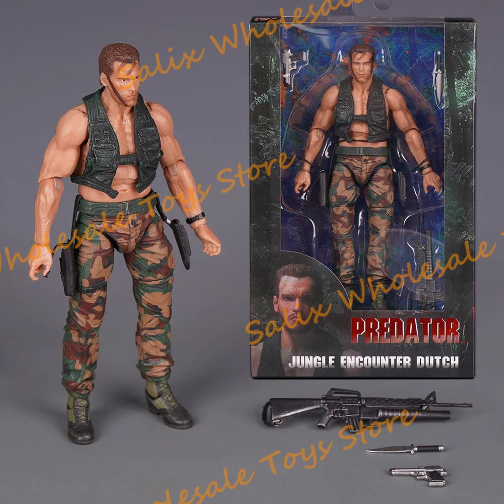 In Stock NECA Predator 30th Anniversary Jungle Encounter Dutch Extraction Dutch Patrol Dutch Disguise Dutch Ko Action Figures