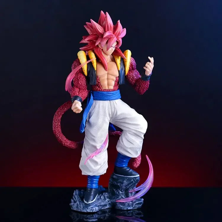 Dragon Ball Gogeta Super Saiyan 4 Actionfigur 25 cm Son Goku mit Vegeta kombinierte Figur PVC-Modell Puppen Spielzeug Geschenke