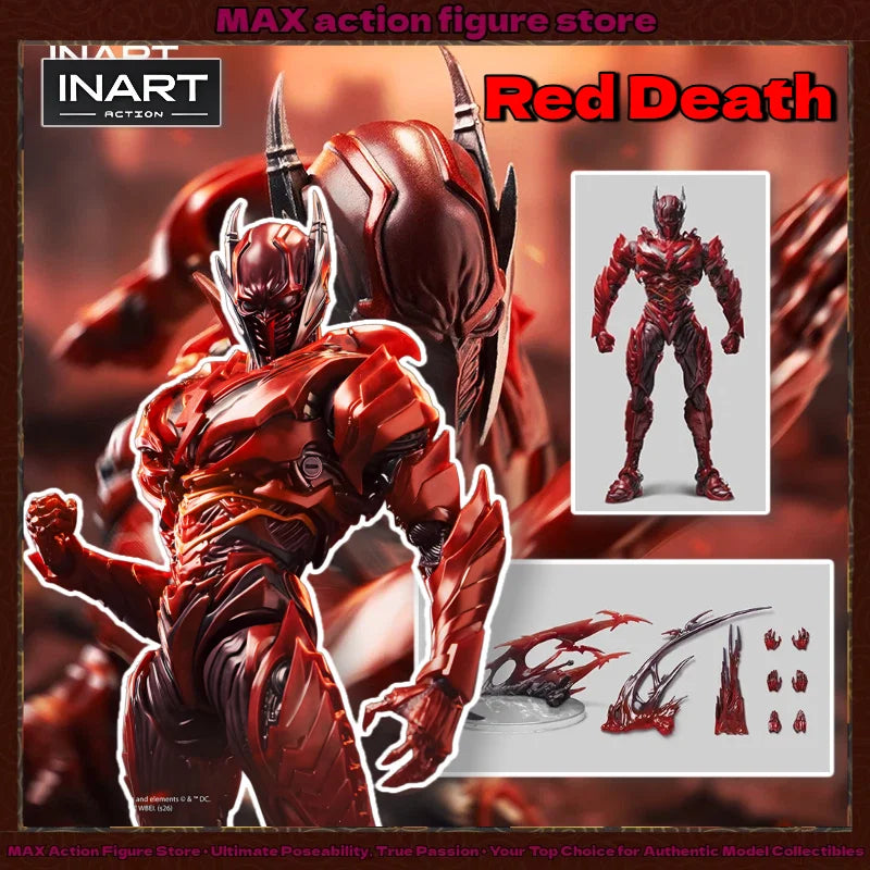 【Pre-sale】 INART 1/12 Scale Red Death Batman Action Figure with FX Base - Dark Nights: Metal Series Comics Collectible Toy