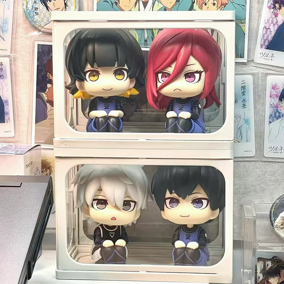 BLUE LOCK Action Figures Isagi Yoichi Bachira Meguru Anime Figure Q Version Figurine Collectible Model Children Toys Doll Gifts