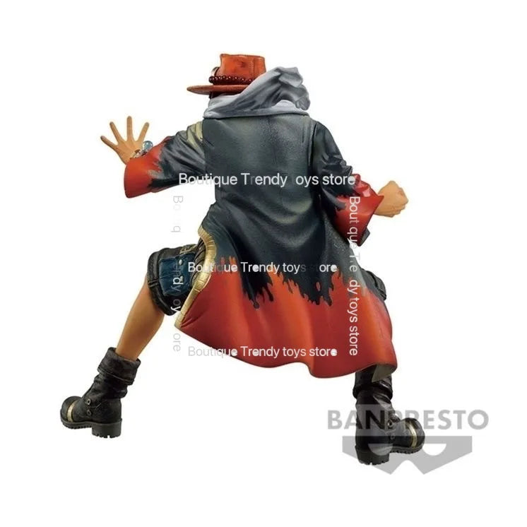 In Stock Bandai Original Banpresto One Piece Portgas D Ace Action Figure Model Doll Brand New Boxed Anime Characters Toys Garage