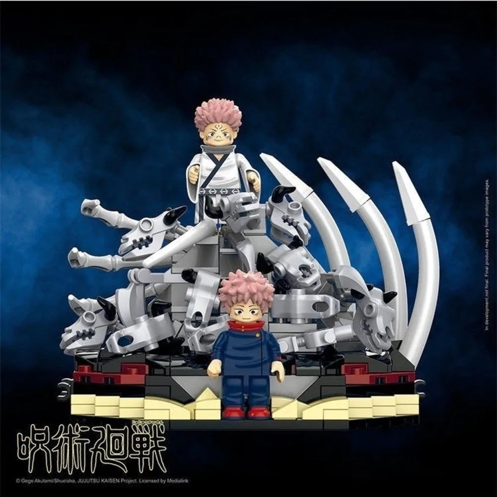 SUNRISEPOP Jujutsu Kaisen Bausteine ​​Ryōmen Sukuna Yuuji Itadori Ornamente Kunstwerk Figur Anime Action Modell Spielzeug Geschenk