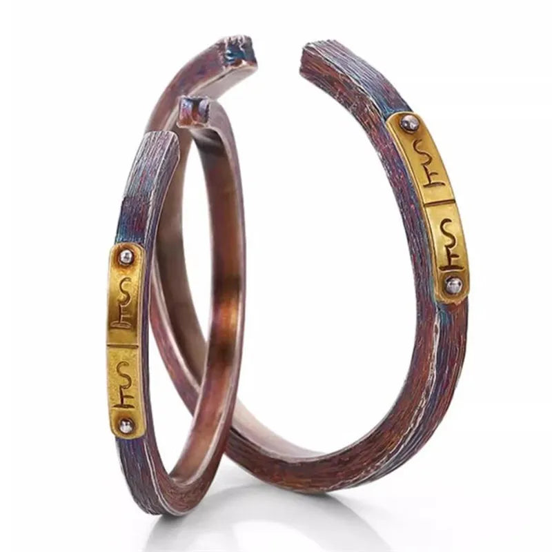 Couple Bangle Real 925 Sterling Silver Luxury Brand High Quality Jewelry Personalized Gifts Women's Man Bracelets 2025 New In B8