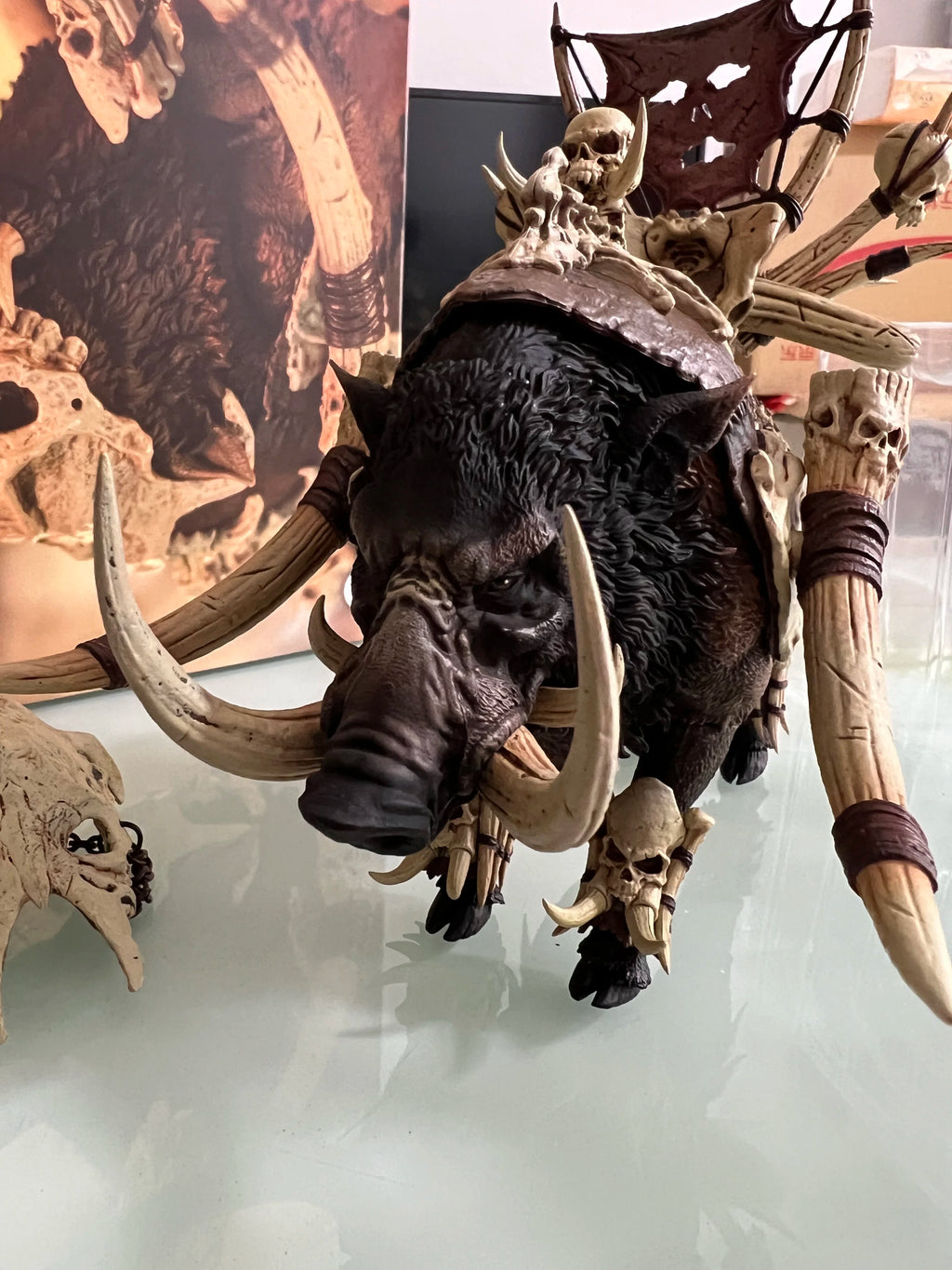 D20 Studio 1/12 Scale Collection Figure Boar Bone Spurs Ancient Animals Fit 6-7 Inch Action Figure Doll Mount Model Removable