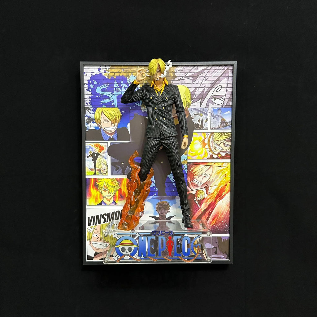 One Pieces Poster 3D Edward Newgate Anime Figure Art Poster Painting Wall Art Retro Posters Decorative Paintings For Home Gifts