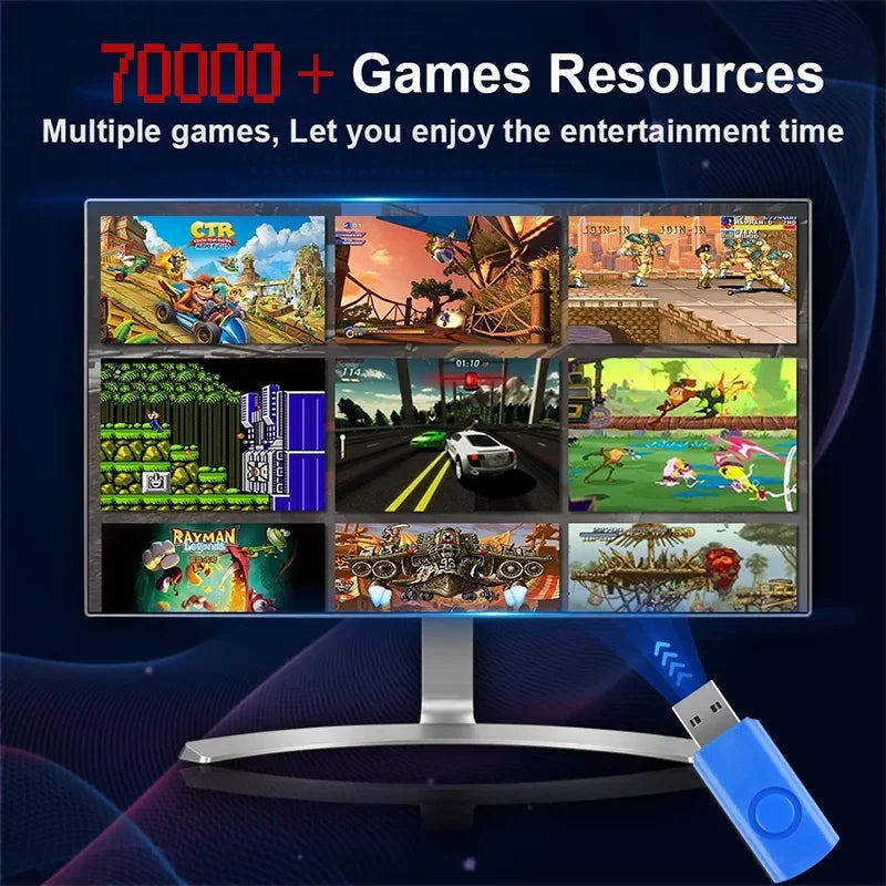Retro Gaming Box X8 Pro 70000+ Spiele für Wii PS2 DC PSP GAMECUBE 1T geladene Konsole 