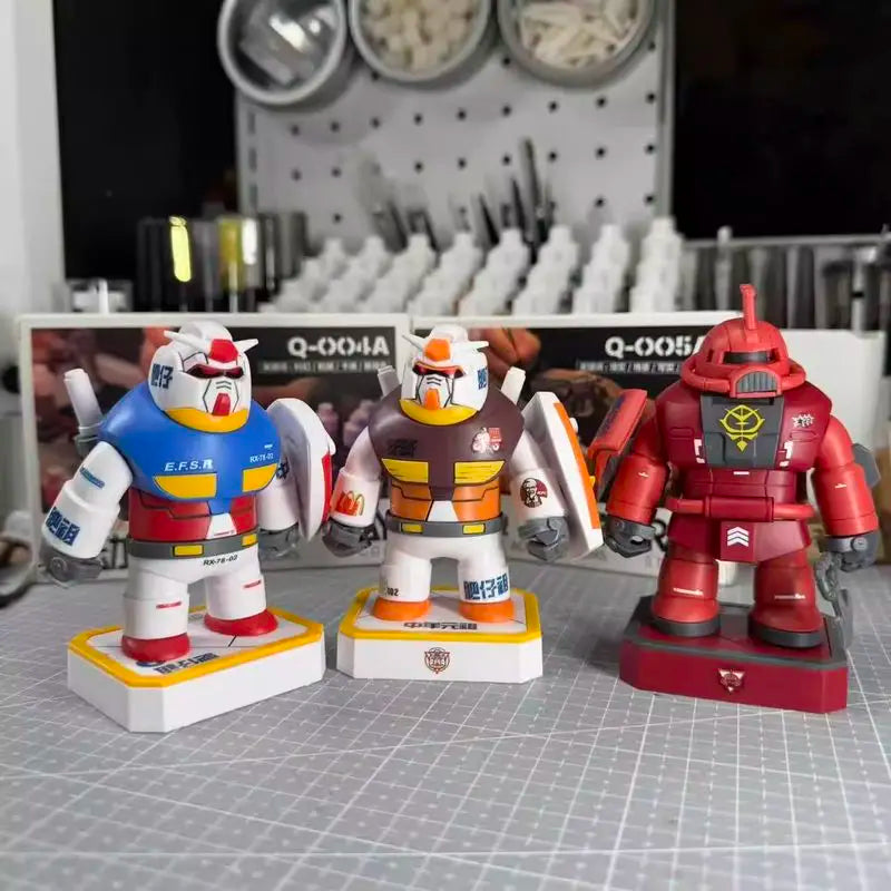 New Chonker RX-78-2 Magnetic Joint Assemble Mecha Action Figures Desktop Car Ornament Collectible Model Gift Surprise Toy