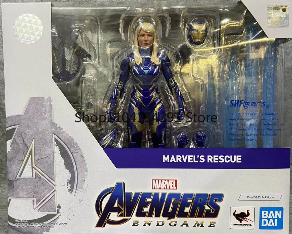 Origina Bandai Avengers：Endgame Spider-Man Iron-Man Captain America S.H.Figuarts Anime Action Figure Collection Figurine Gift