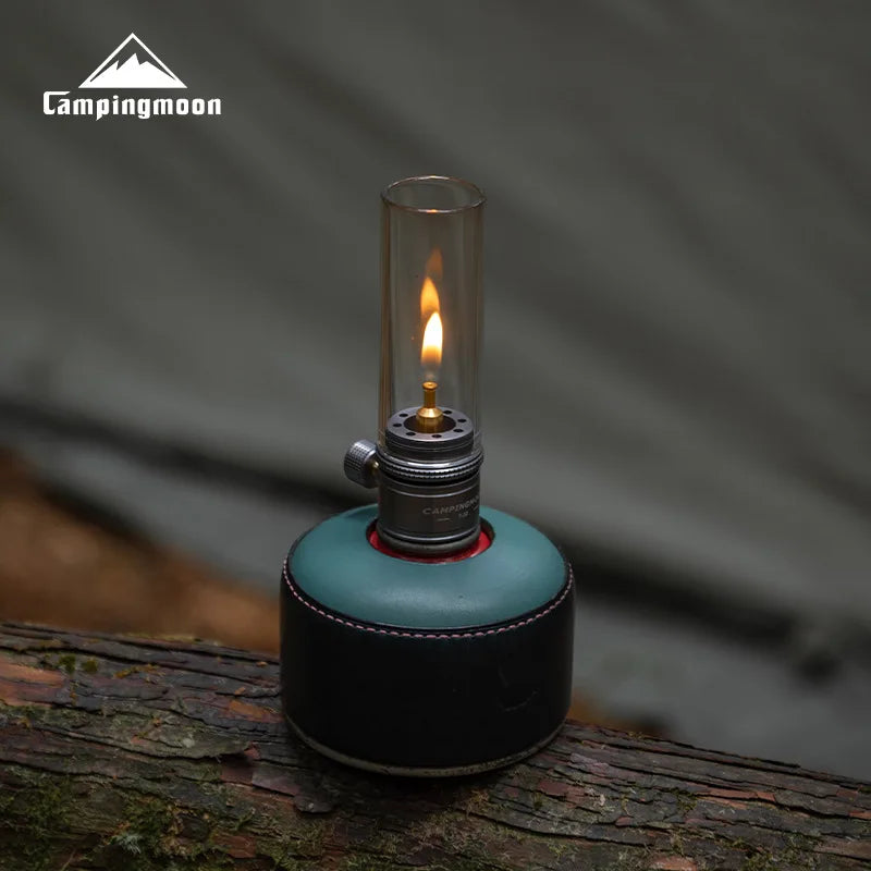 Комплект свещи CAMPINGMOON Atmosphere, оборудван с надуваема алуминиева кутия, за къмпинг и барбекю на открито